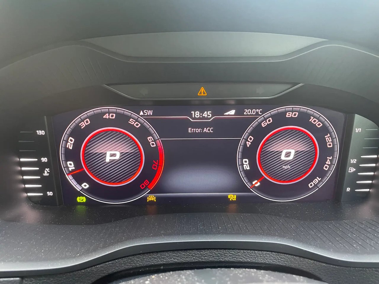 Illustrative reference image: an example driver display for cruise assistance